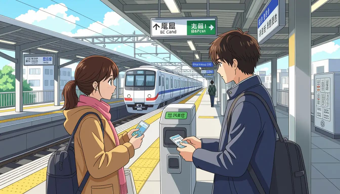 日本の交通機関の使い方と定期券