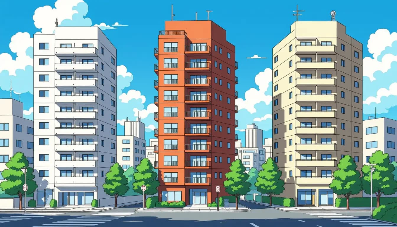 日本のマンションの種類：タワマン・低層・中層