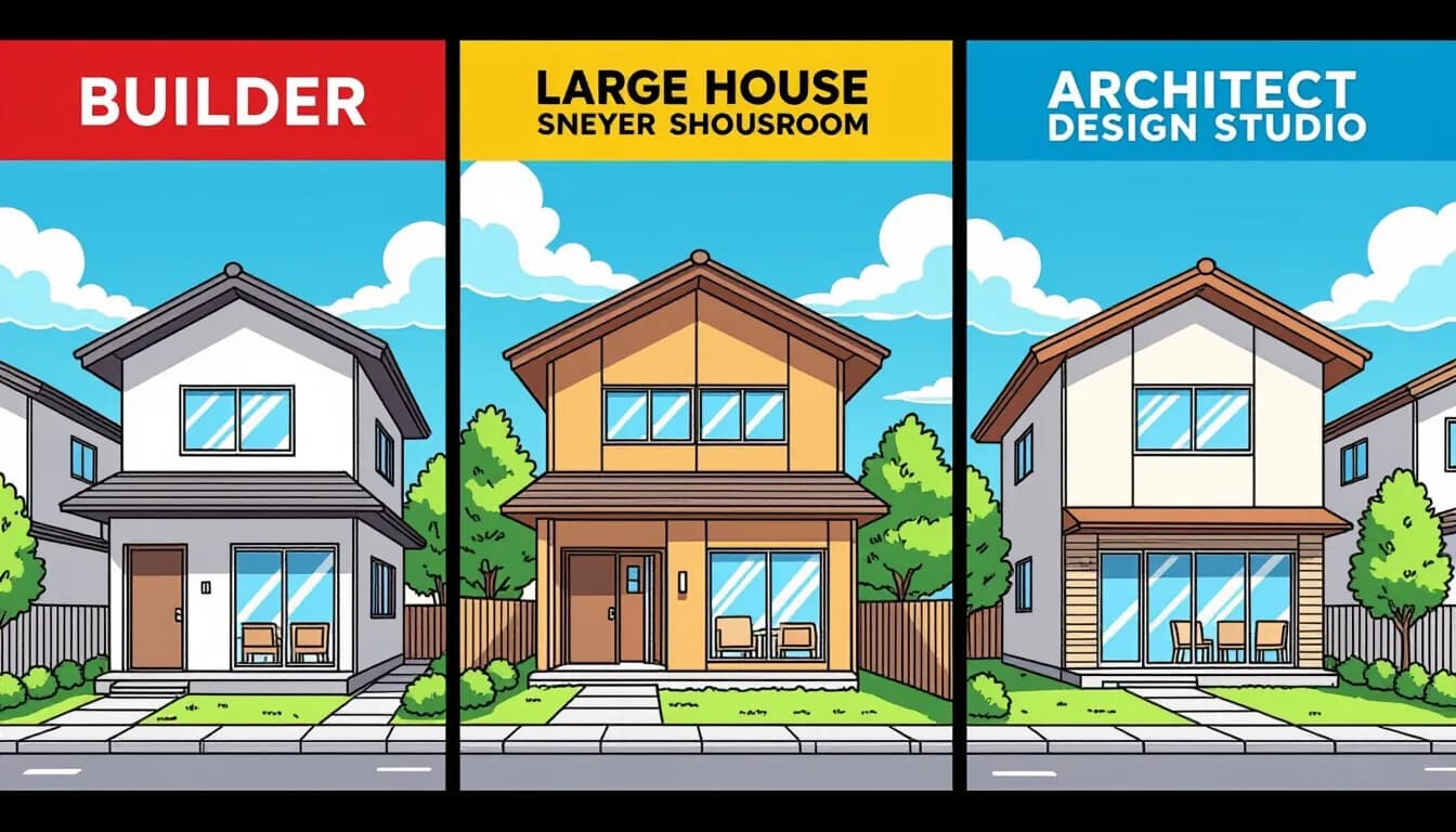 工務店 vs ハウスメーカー vs 設計事務所