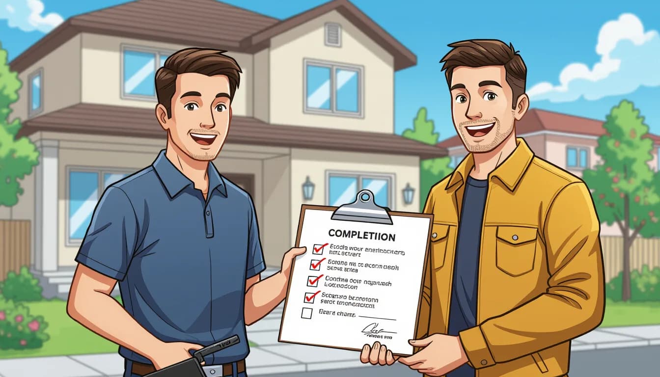 完成引渡し前の検査と手続き