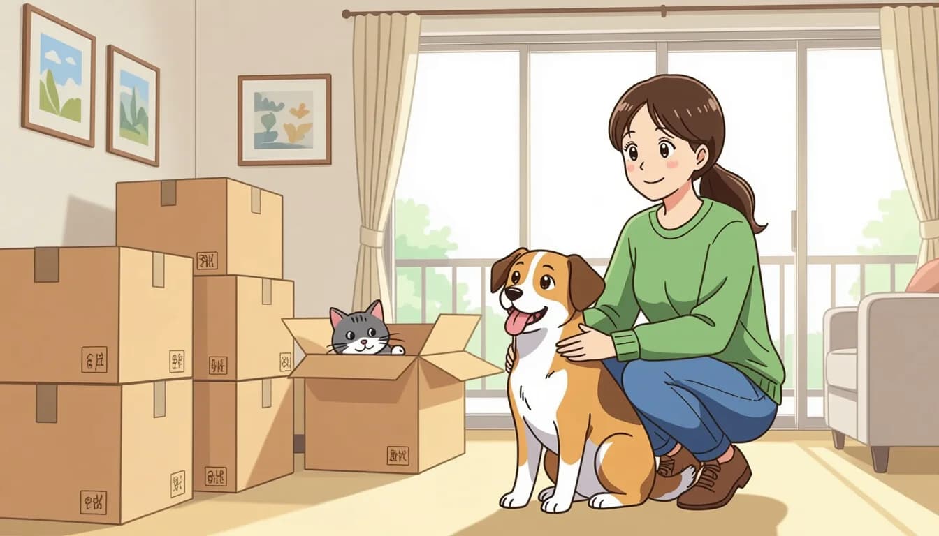ペットと一緒に引っ越す場合の注意点