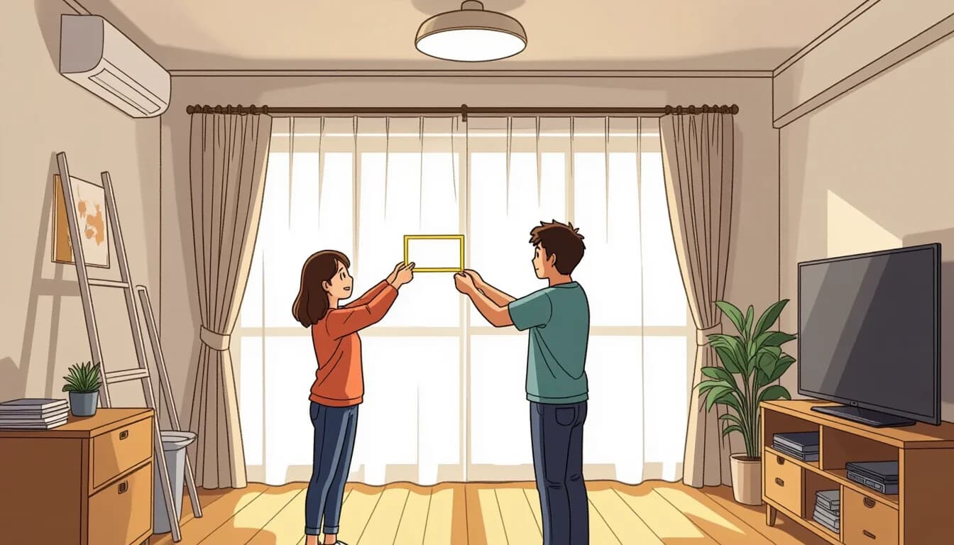 カーテン・照明などの入居前準備